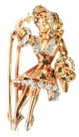 86 - BROCHE DE MEDIADOS S.XX