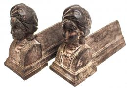 934 - PAREJA DE MORILLOS DE FINALES DEL S.XIX
