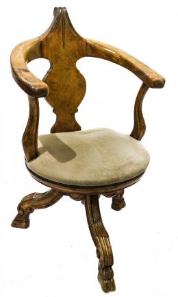 377 - SILLA CON APOYA BRAZOS S.XIX