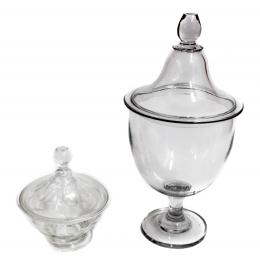 15 - BOMBONERA Y GRAN TARRO EN CRISTAL