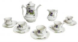 713 - SERVICIO DE CAFE EN PORCELANA DE PPS. DEL S.XX