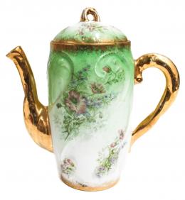 578 - CAFETERA EN PORCELANA DE PPS. DEL S.XX