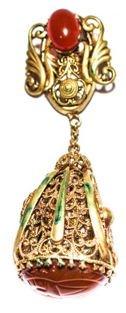 1207 - BROCHE CON COLGANTE DEL S.XIX