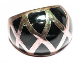 78 - ANILLO BOMBÉ EN PLATA