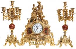 876 - RELOJ CON GUARNICIÓN FRANCES