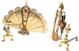951 - PARACHISPAS Y CONJUNTO PARA CHIMENEA