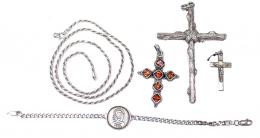 1204 - LOTE DE JOYERÍA DE PLATA