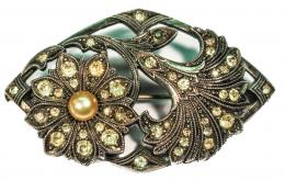 88 - BROCHE FLORAL EN PLATA