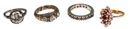 136 - LOTE DE ANILLOS EN PLATA