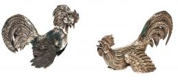 790 - DOS GALLOS EN PLATA