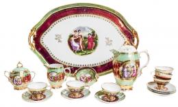 663 - JUEGO DE CAFÉ EN PORCELANA PPS. S. XX
