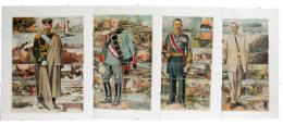 266 - CUATRO COLECCIONES DE CROMOS ENMARCADAS