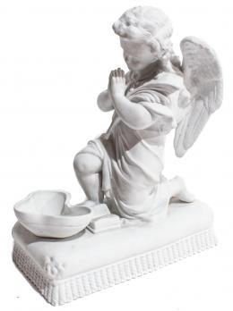 695 - FIGURA EN BISCUIT DE LA PRIMERA MITAD DEL S.XX "ANGEL"