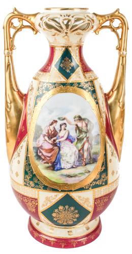 1341 - JARRON EN PORCELANA AUSTRIACA