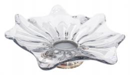 26 - CENTRO DE MESA EN CRISTAL Y PLATA