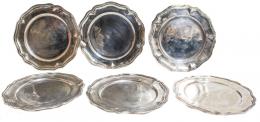 811 - SEIS PLATOS ESTILO LOUIS XV
