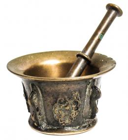 950 - MORTERO EN BRONCE DEL SIGLO XIX