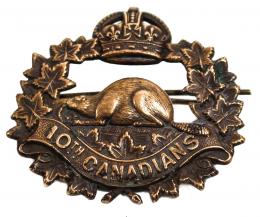 937 - BROCHE DEL 10º BATALLÓN CANADIENSE