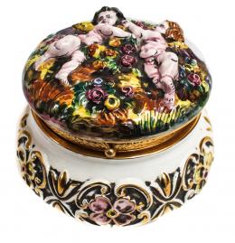 500 - CAJA EN PORCELANA CAPODIMONTE