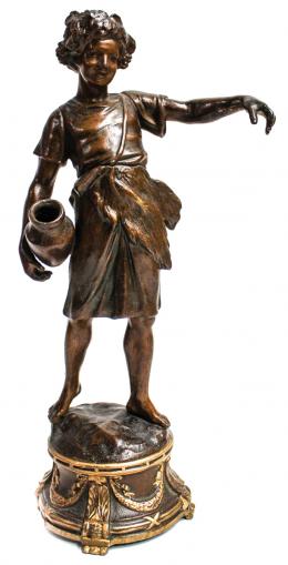 889 - FIGURA ART NOUVEAU EN CALAMINA