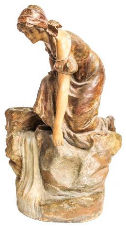 539 - GRAN FIGURA EN PORCELANA PRIMER TERCIO DEL SIGLO XX