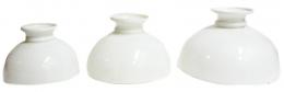 8 -  LOTE DE TRES  TULIPAS DE OPALINA BLANCA