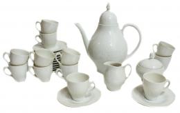 498 - JUEGO DE CAFÉ EN PORCELANA BÁVARA