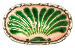162 - BROCHE CON ESMALTE DE MEDIADOS S.XX