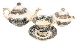 462 - CAFETERA, AZUCARERO Y TAZA CON PLATO "PICKMAN"