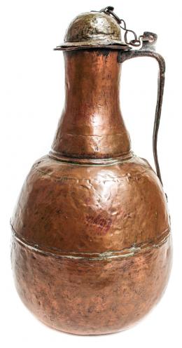 920 - GRAN JARRA EN COBRE DE FINALES DEL S.XIX