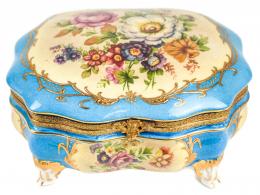 464 - CAJA JOYERO EN PORCELANA