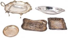 1079 - LOTE DE CENICEROS Y CENTRITOS DE PLATA
