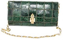 893 - BOLSO EN PIEL DE COCODRILO