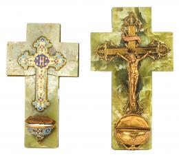 903 - DOS CRUCIFIJOS DE FINALES DE SIGLO XIX
