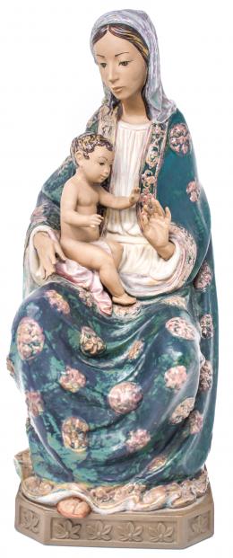 571 - "VIRGEN CON EL NIÑO" EN GRES