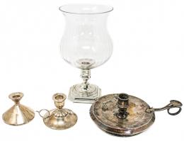 1096 - QUATRO CANDELEROS EN PLATA
