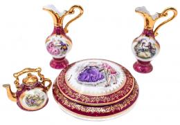 676 - LOTE EN PORCELANA DE "LIMOGES"