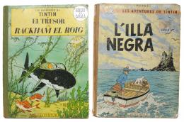 447 - DOS LIBROS DE "TINTIN"