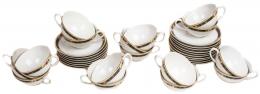 593 - CONJUNTO DE 16 TAZAS CON PLATO DE TE