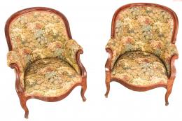 373 - SOFA Y TRES SILLONES ISABELINOS