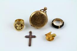128 - LOTE DE PIEZAS DE ORO