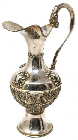 736 - JARRA DECORATIVA EN PLATA