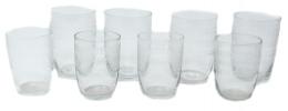 1167 - GRAN LOTE DE VASOS EN CRISTAL