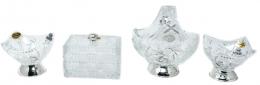 20 - LOTE EN CRISTAL Y PLATA