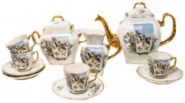 514 - JUEGO DE CAFÉ EN PORCELANA PARA 12 SERVICIOS