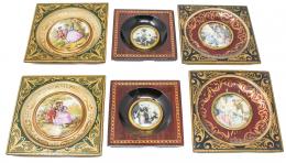 919 - TRES PAREJAS DE MARQUITOS DECORATIVOS