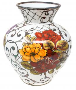 509 - JARRON EN PORCELANA DE BOHEMIA