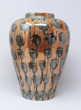528 - JARRON EN PORCELANA VIDRIADA