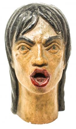 981 - "BUSTO" EN TERRACOTA POLICROMADA