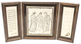 746 - TRIPTICO DECORATIVO EN PLATA